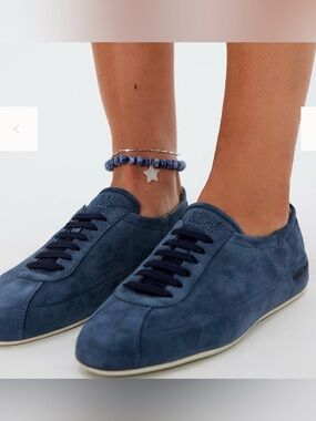 NWT Candice Cooper Dandy Sneakers in Blue Velvet Suede